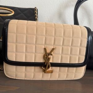 YSL Nubuck Top Handle Bag Small